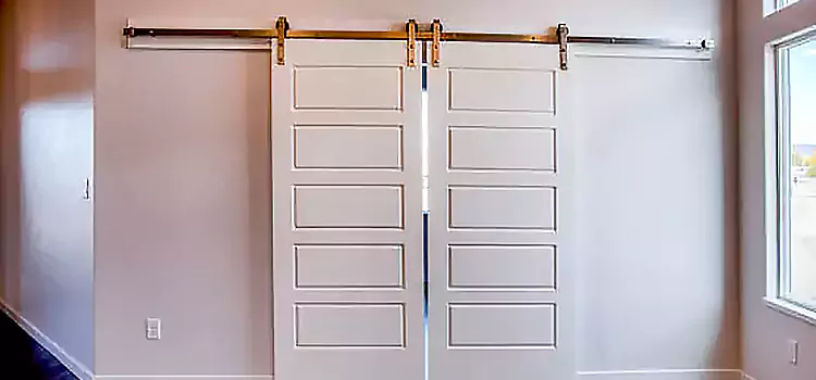 Glass Barn Door with Installation Hardware Kit Vero Beach South